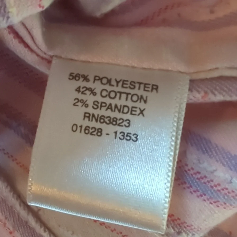 Christopher & Banks Pastel Striped Lightweight Jean Style Jacket. Medium